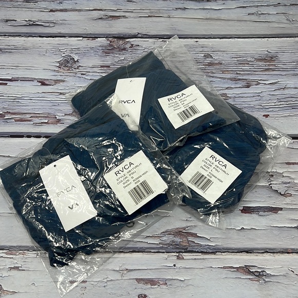 🆕NWT RVCA Rowan High Rise Bikini Bottom LowRise Skimpy Coverage S,M&L Available - Picture 3 of 10